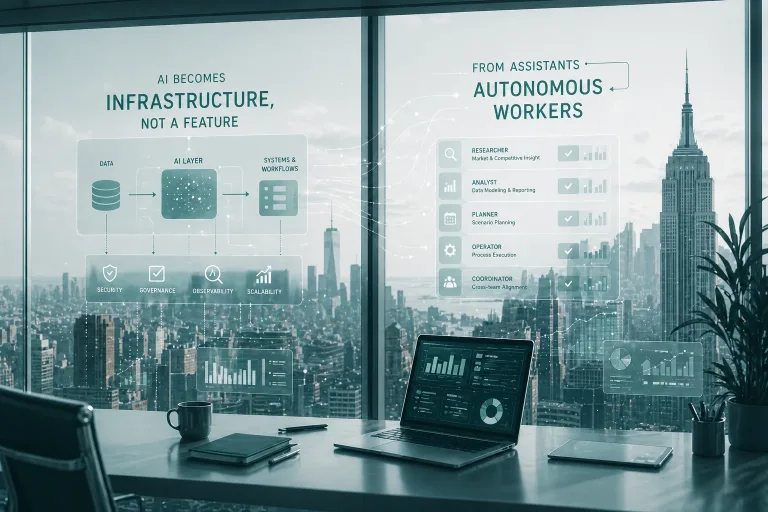 AI Becomes Infrastructure, Not a Feature: From Assistants to Autonomous Workers