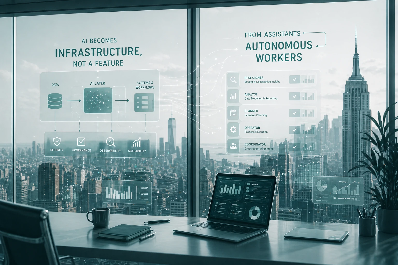 AI Becomes Infrastructure, Not a Feature: From Assistants to Autonomous Workers